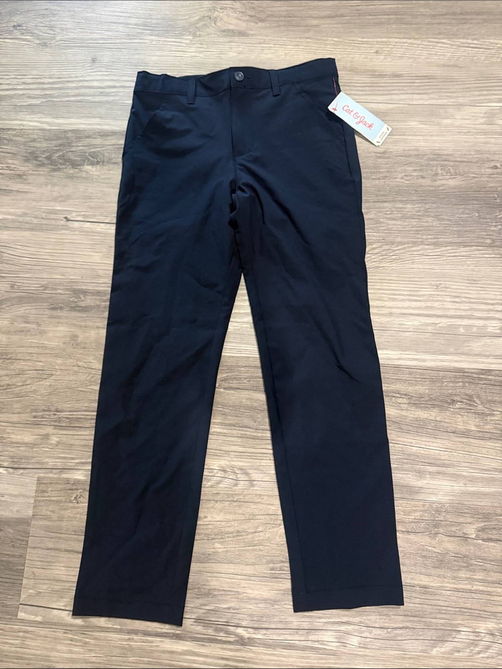 Cat & Jack Boys's Navy Slim Uniform Pants